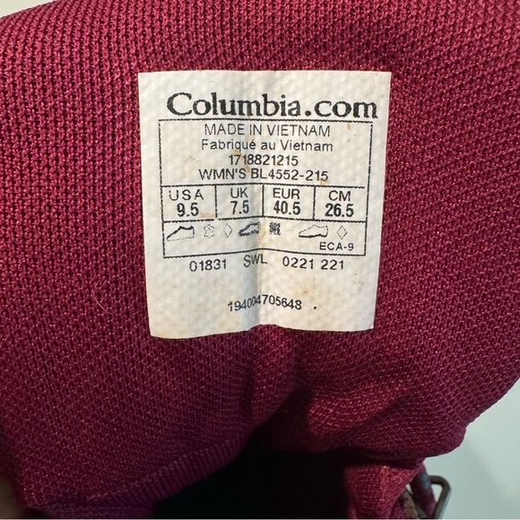 Columbia Women’s Newton Ridge Waterproof Amped Hiking Boots Green Size 9.5 - Picture 7 of 7